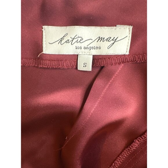 Katie May Tara Gown in Bordeaux Small Womens Long Maxi Dress - Picture 9 of 13